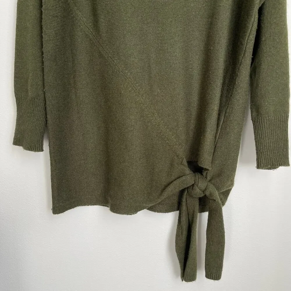 J. Crew Green Bow Wool Sweater (Size M)